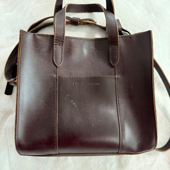 Portland Leather Goods Lola brown shoulder crossbody tote handbag - Picture 9 of 9